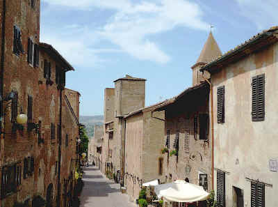 Via Boccaccio in Certaldo Alto